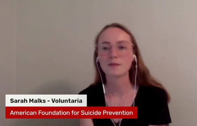 En una entrevista desde Washington, Sarah Malks de American Foundation for Suicide Prevention nos hablo de diferents temas.