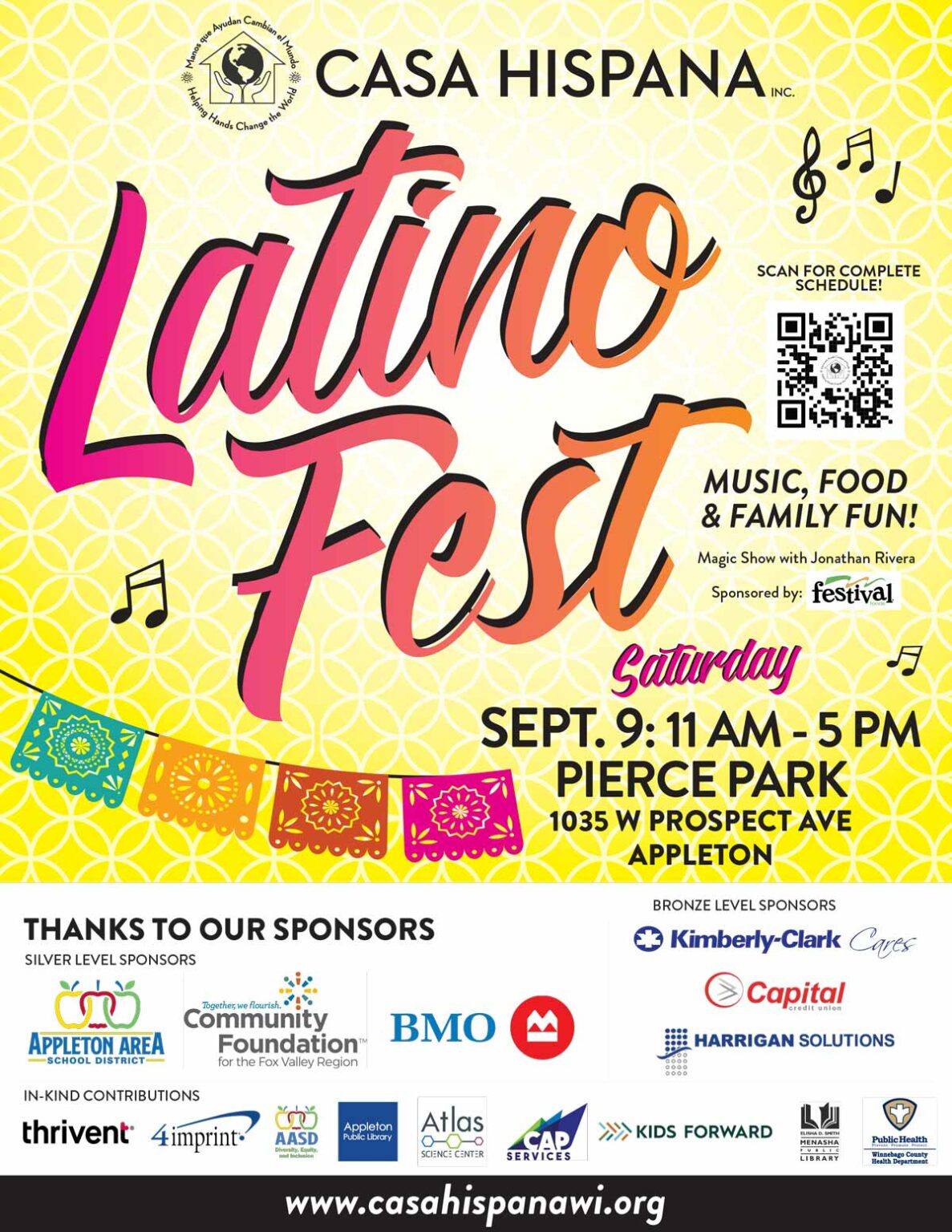 Poster/Flyer del Latino Fest de Casa Hispana